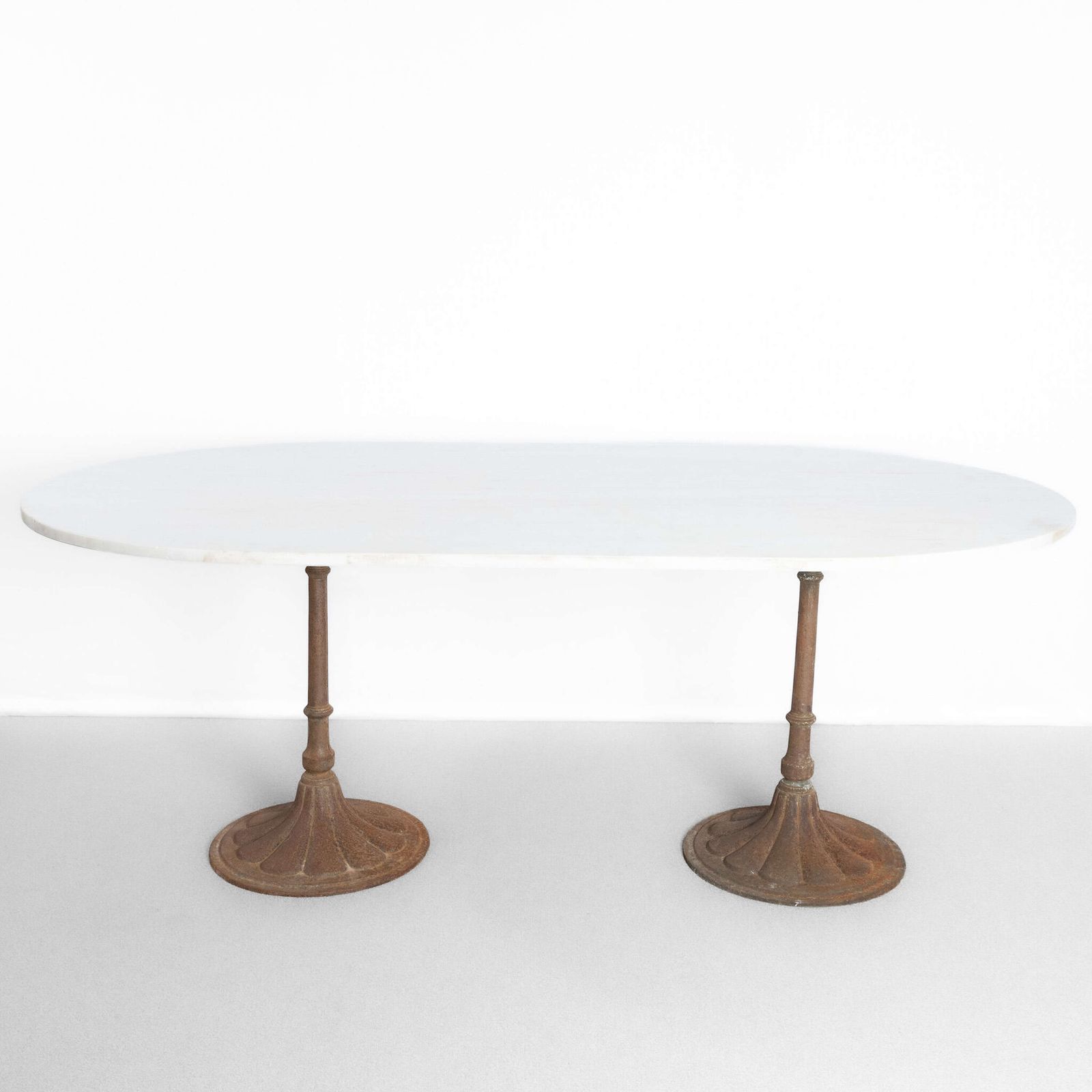 Xl French Marble Garden Table.