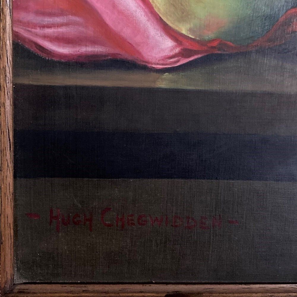 Hugh Chegwidden (1913–2001)   Apples Still Life Painting photo vinterior