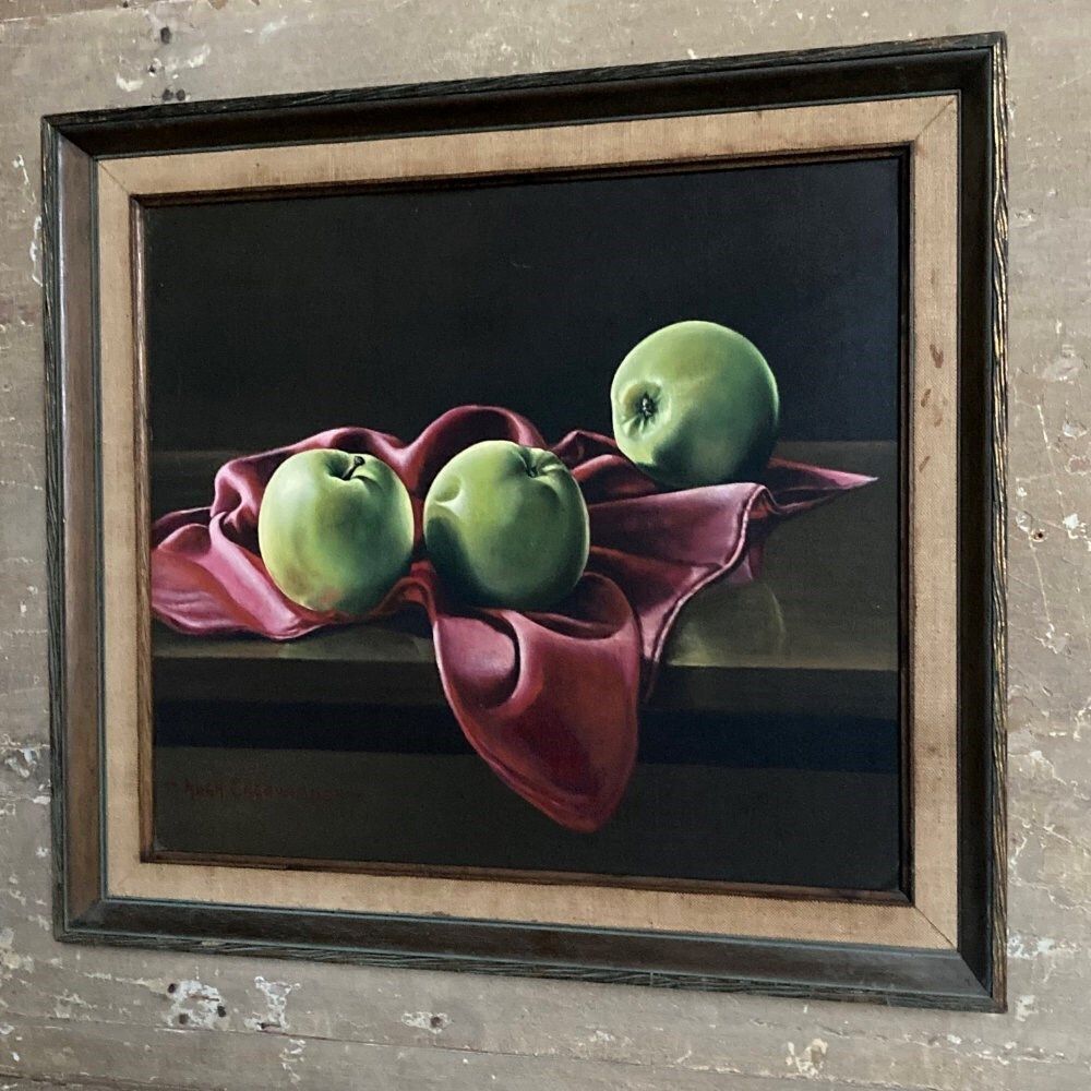 photo furniture Hugh Chegwidden (1913–2001)   Apples Still Life Painting