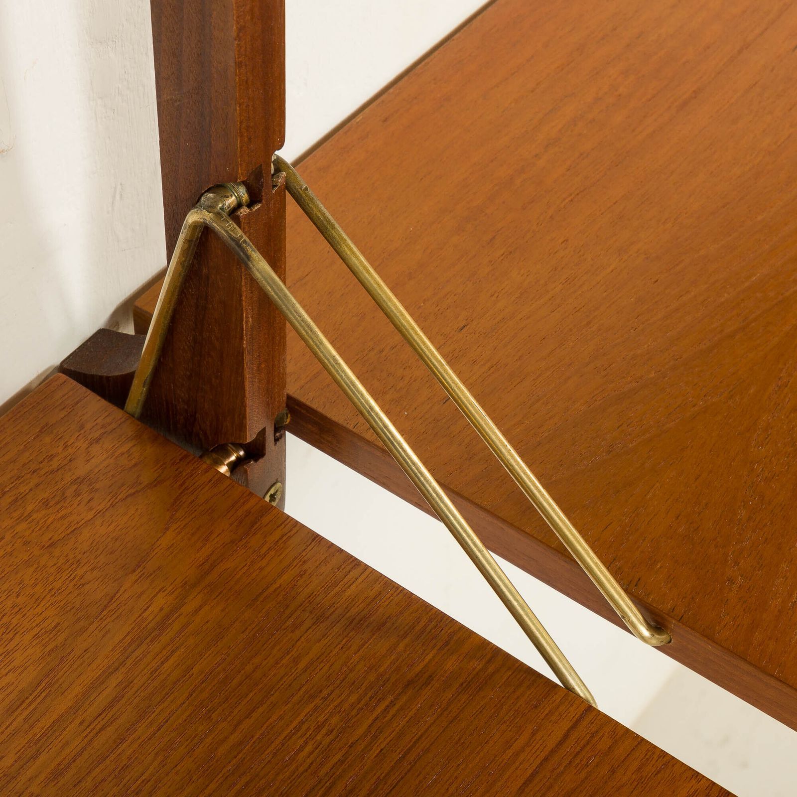 Furniture Small Ergo Teak Wall Unit By John Texmon, Norway 1960s photo