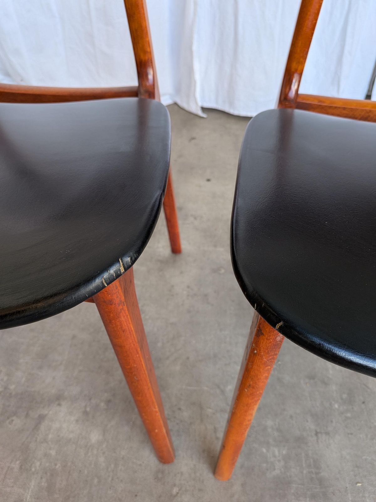 Set Of 3 Vintage Stol Kamnik Dining Chair: 1970s Yugoslavian Mid Century Modern photo for sale