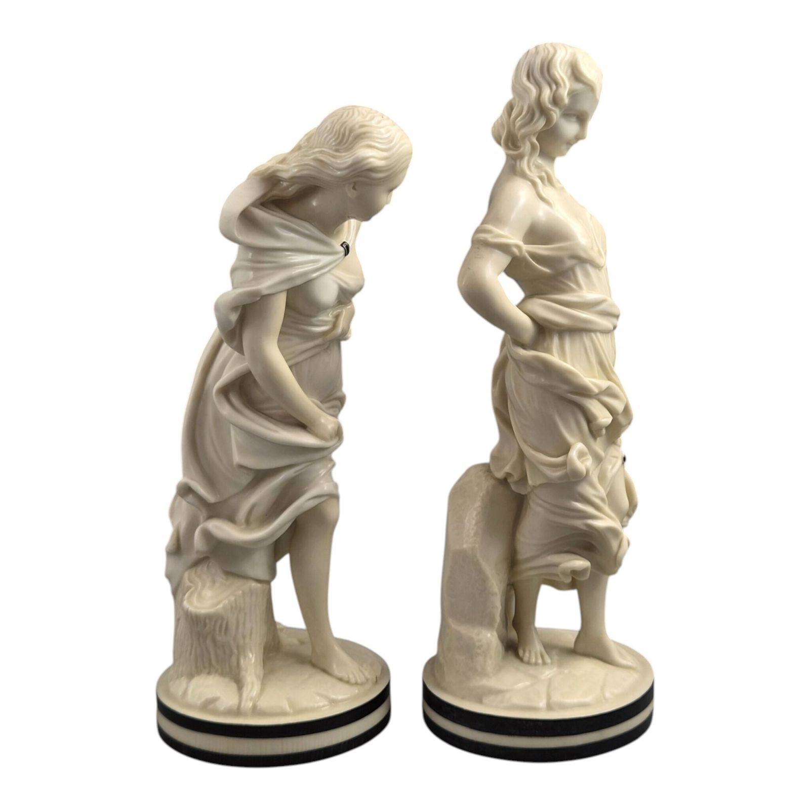 Royal Worcester "The Breezes" Porseleinen Figurenpaar door James Hadley, ca. 1865-1878 photo 1700.0