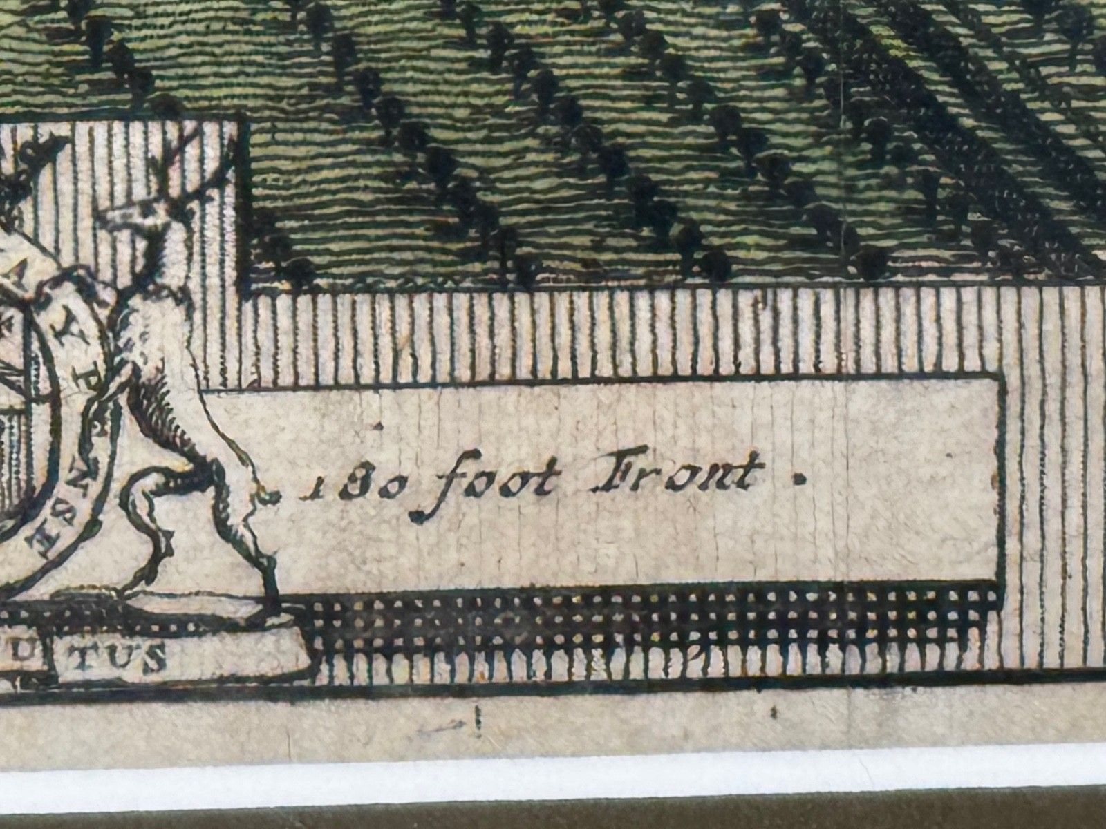 photo furniture Chatsworth House, Derbyshire, 18e-eeuwse kopergravure naar Leonard Knyff