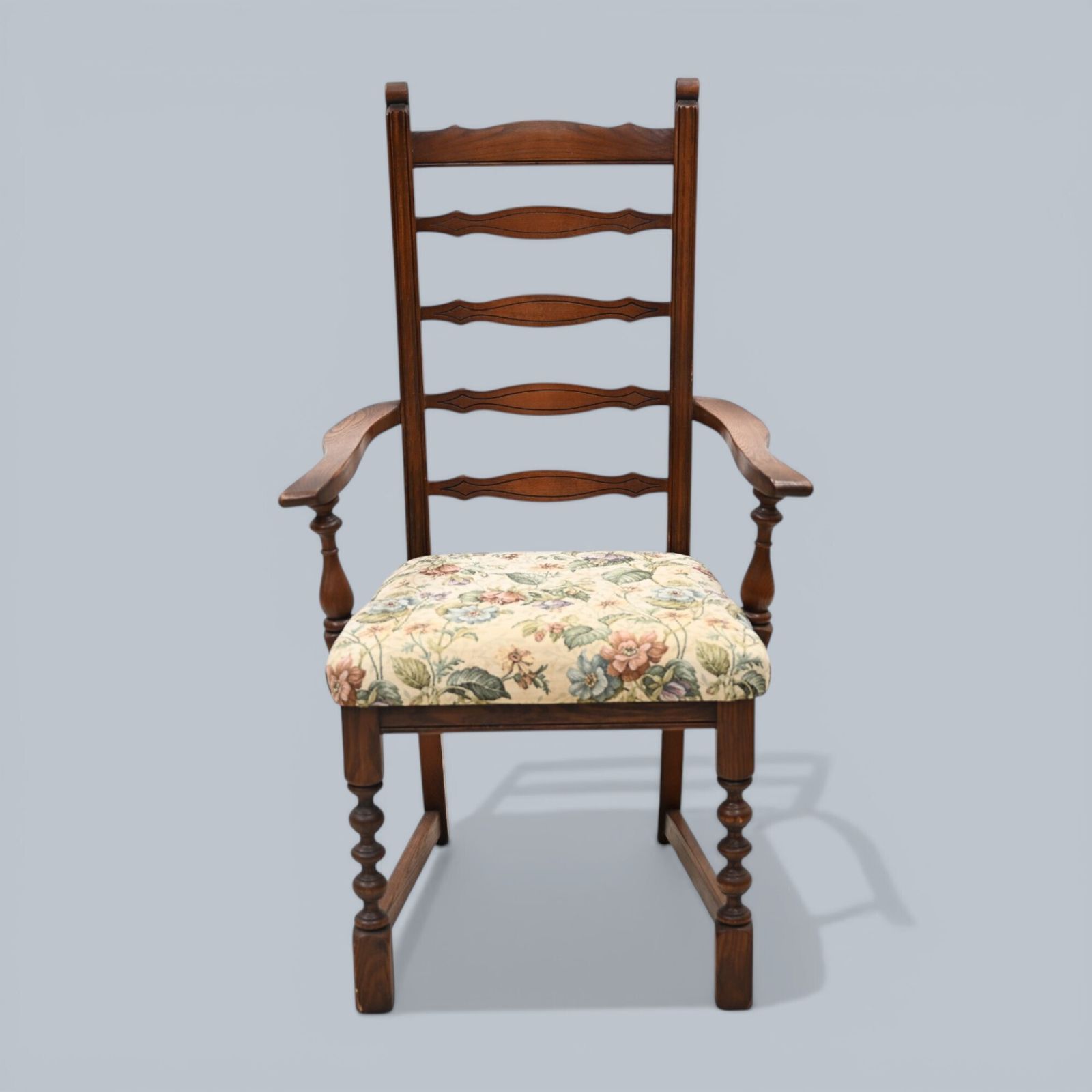 photo for sale 6 Old Charm Ladderback Dining Chairs Drop In Seats Tudor Brown Free Uk Delivery*