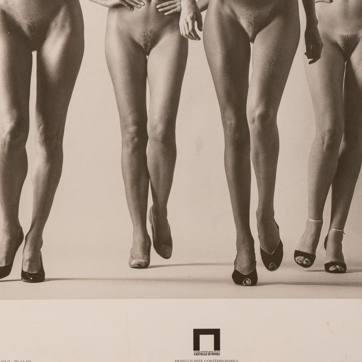 Vintage 20thc French They Are Coming Framed Poster By Helmut Newton C.1994 photo vinterior