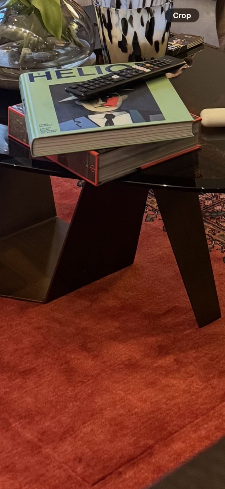 Eichholtz Lavello Coffee Table In Dark Brass & Brown Glass photo 1000.0