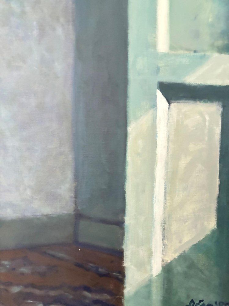 photo for sale Leon Spierenburg  Atelier 1985 Oil On Canvas