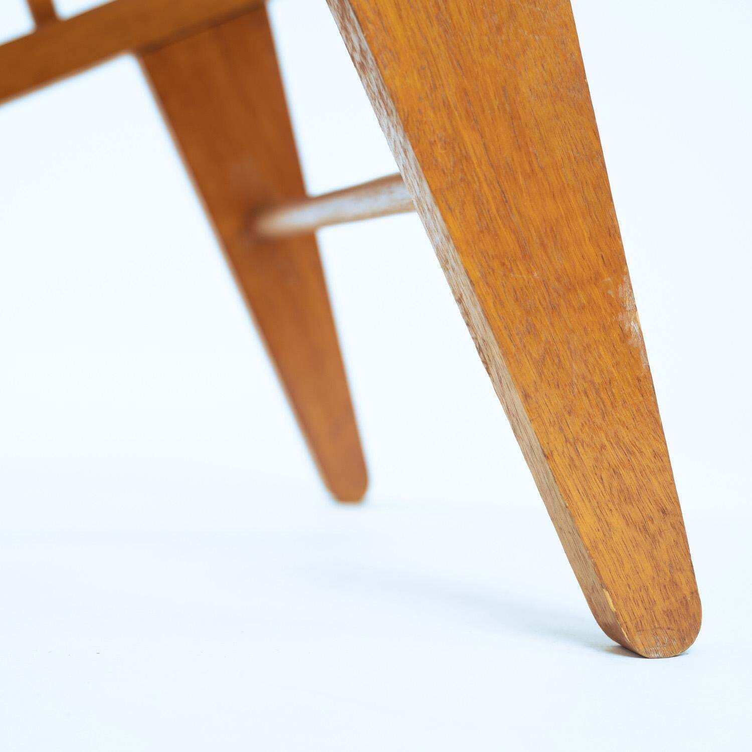 photo vinterior 2 Beechwood Yellow 'Spaghetti' Armchairs Garden Lounge Chairs, 1960s