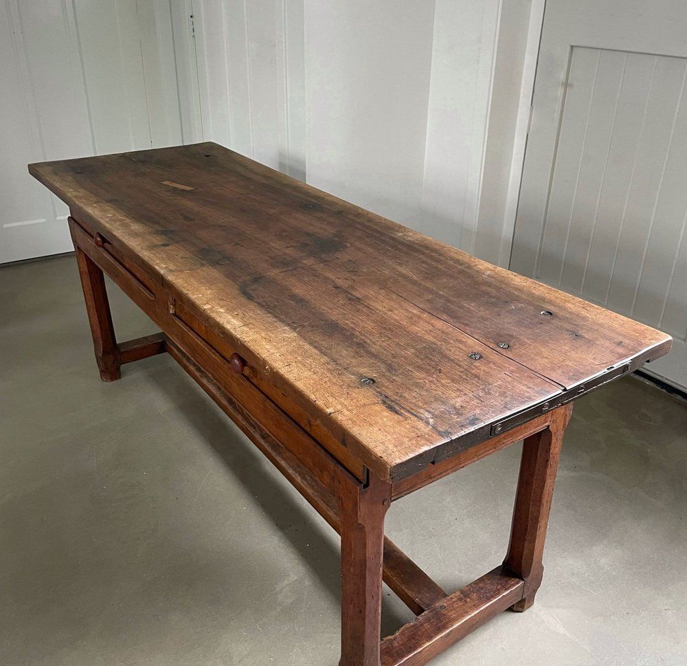 Antique Wooden Farmhouse Table 1800s photo 1297.0