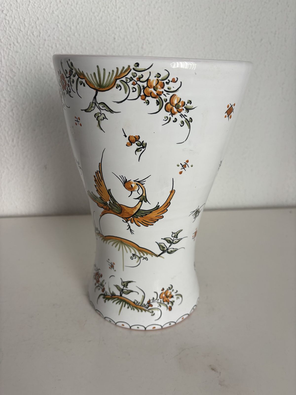 photo furniture Vintage 1970s Moustiers Earthenware Vase   26 Cm