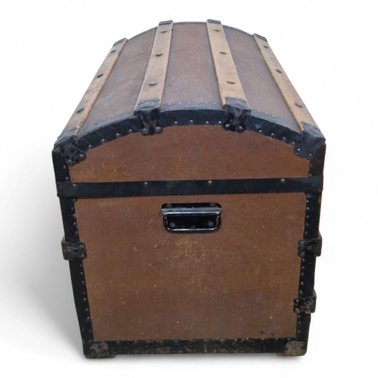 photo buy Victorian Dome Top Travel Trunk Antique Steamer Chest Blanket Storage Box