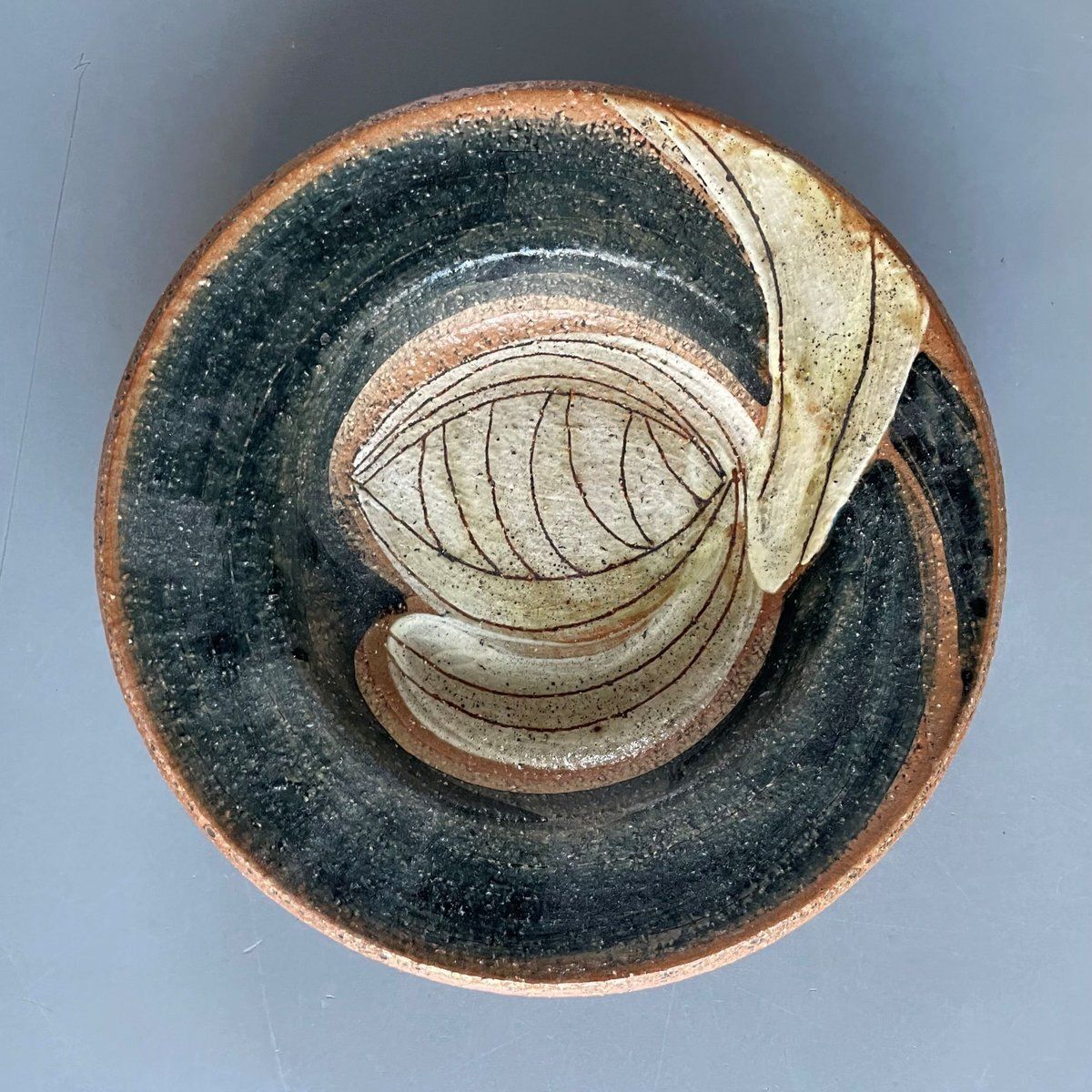 photo for sale Stoneware Plates By Noomi Backhausen For Soholm Stentoj, 1970s, Set Of 2
