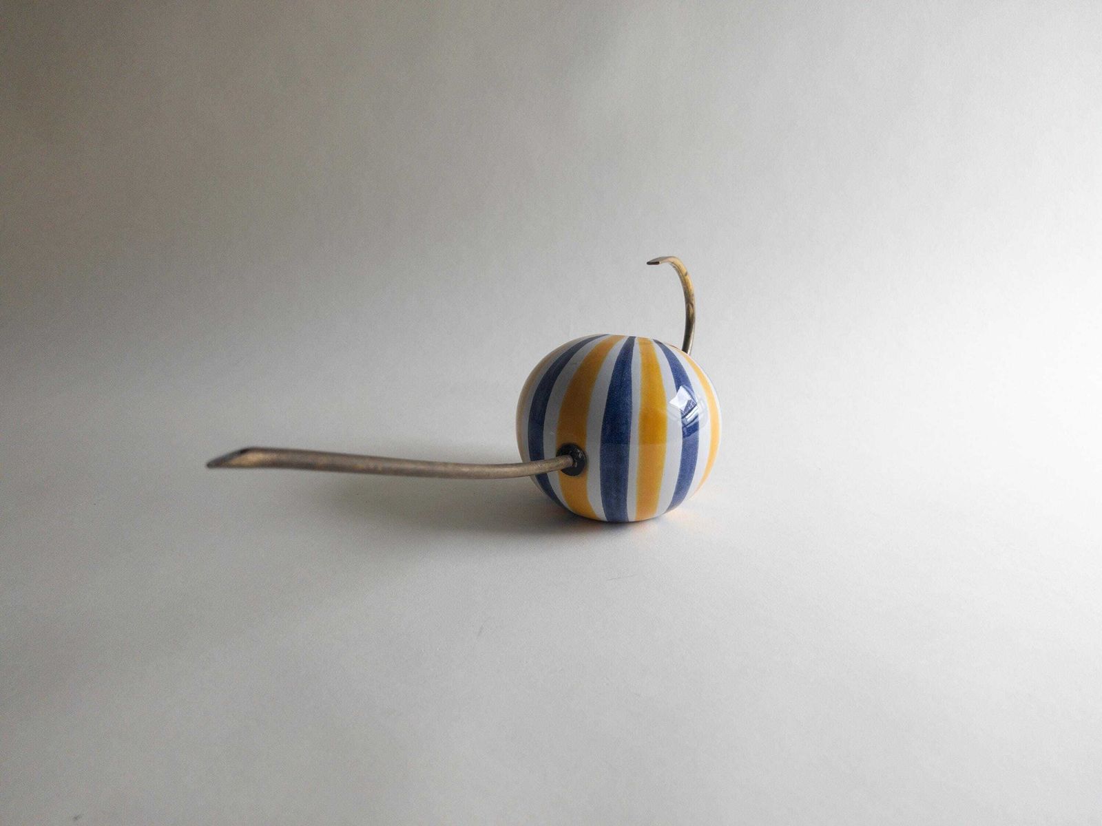 photo furniture Mid Century Ceramic Watering Can With A Brass Spout And Handle By Rodolf Rochelt
