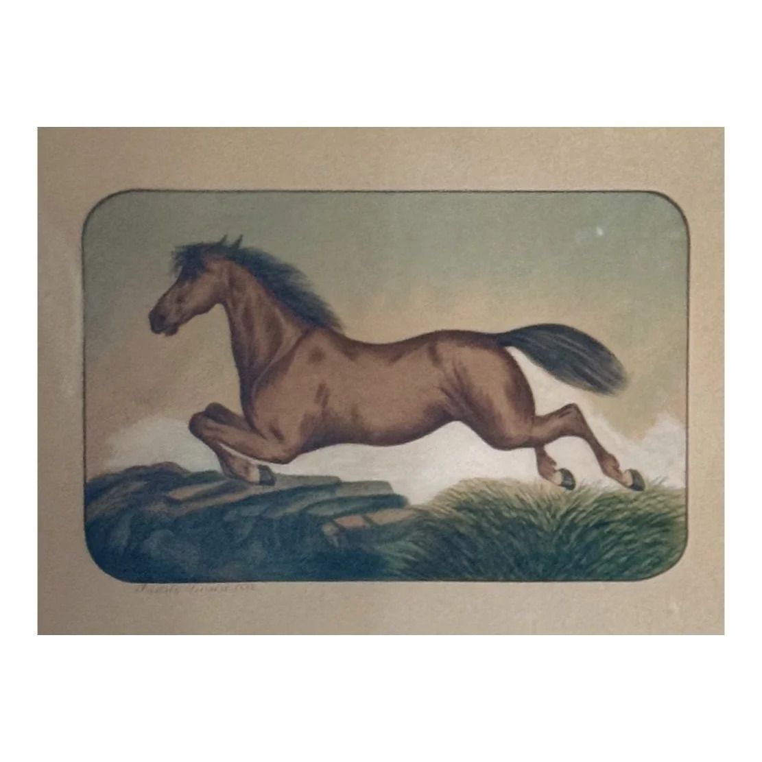 Watercolour Horse 2 Of 2, 1800s photo vinterior