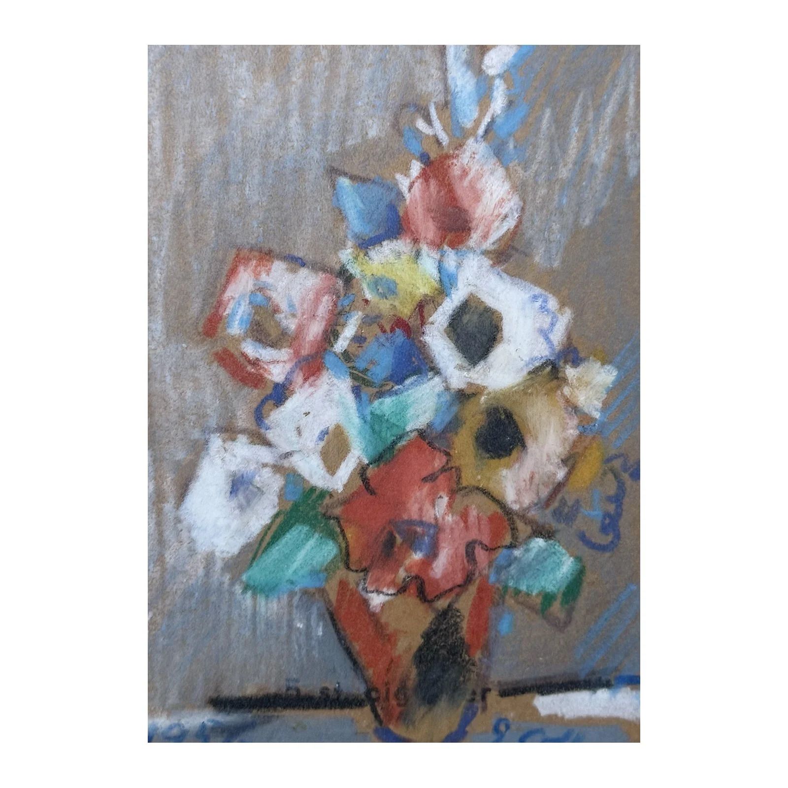 Floral In Pastel 2, 1950s, By Edvin Ollers photo furniture