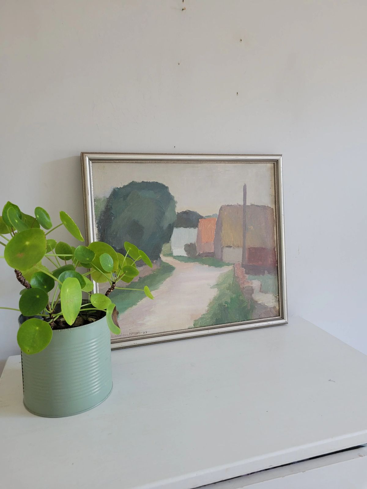 Country Road  Original Framed Mid Century Landscape photo 410.0