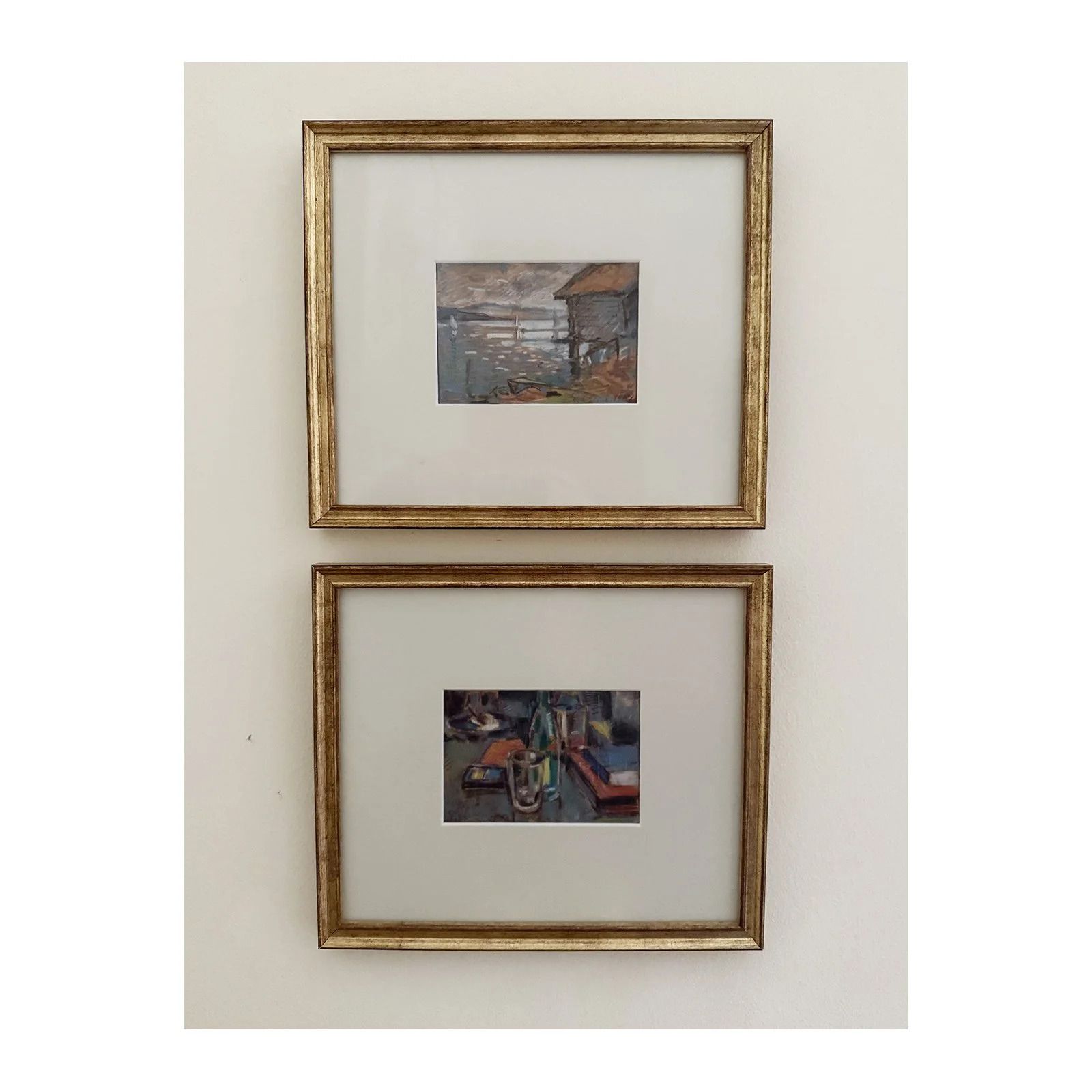 Lakeside In Pastel, 1950s, By Edvin Ollers photo for sale