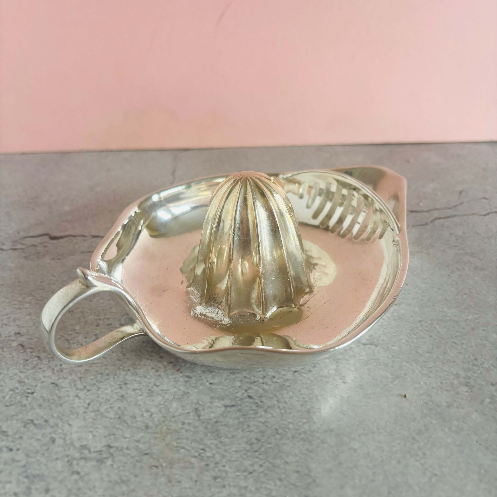 Antiek zilveren citruspers kan photo Woonaccessoires