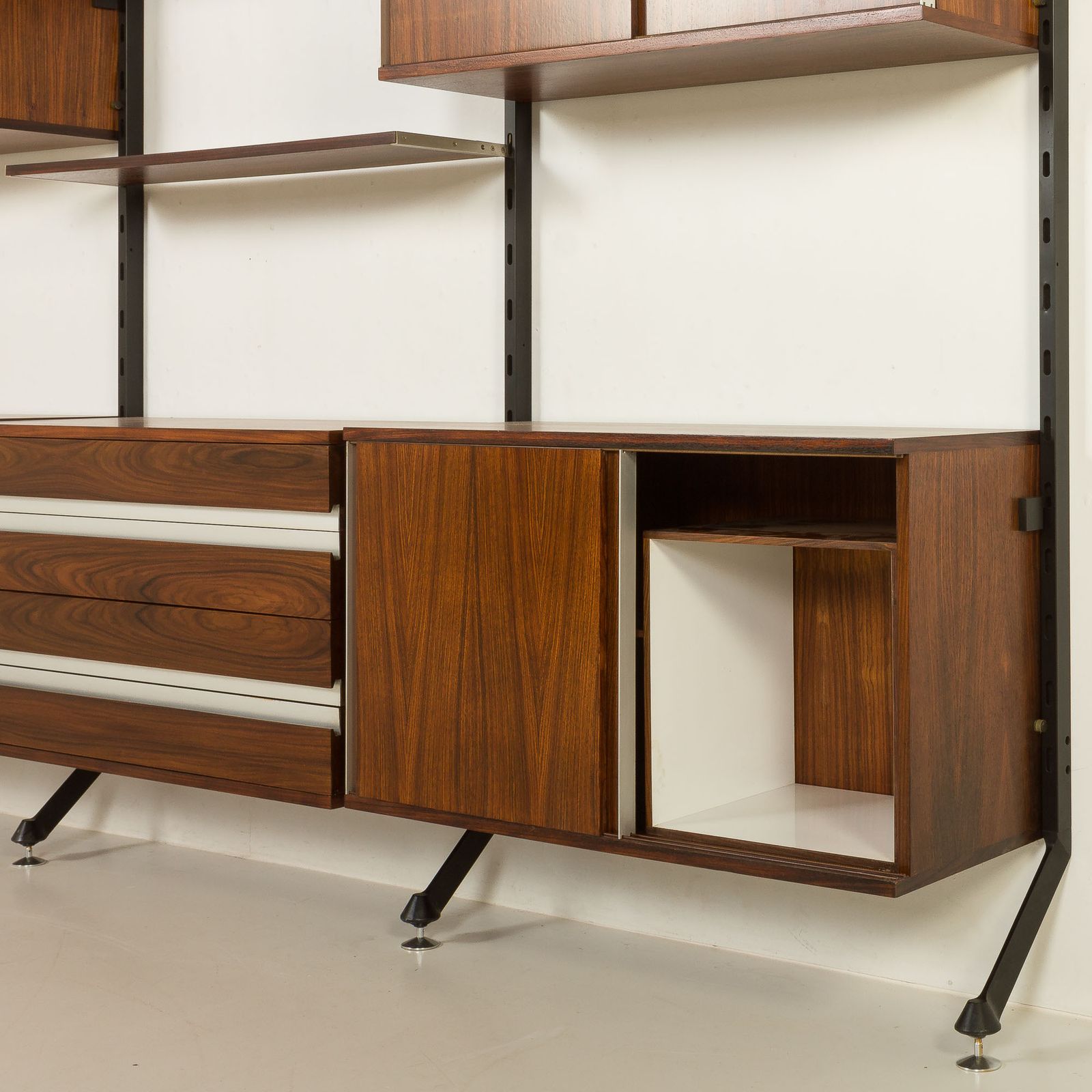 Furniture Ico Parisi Rosewood Wall Unit For Mim, Italy 1960s photo
