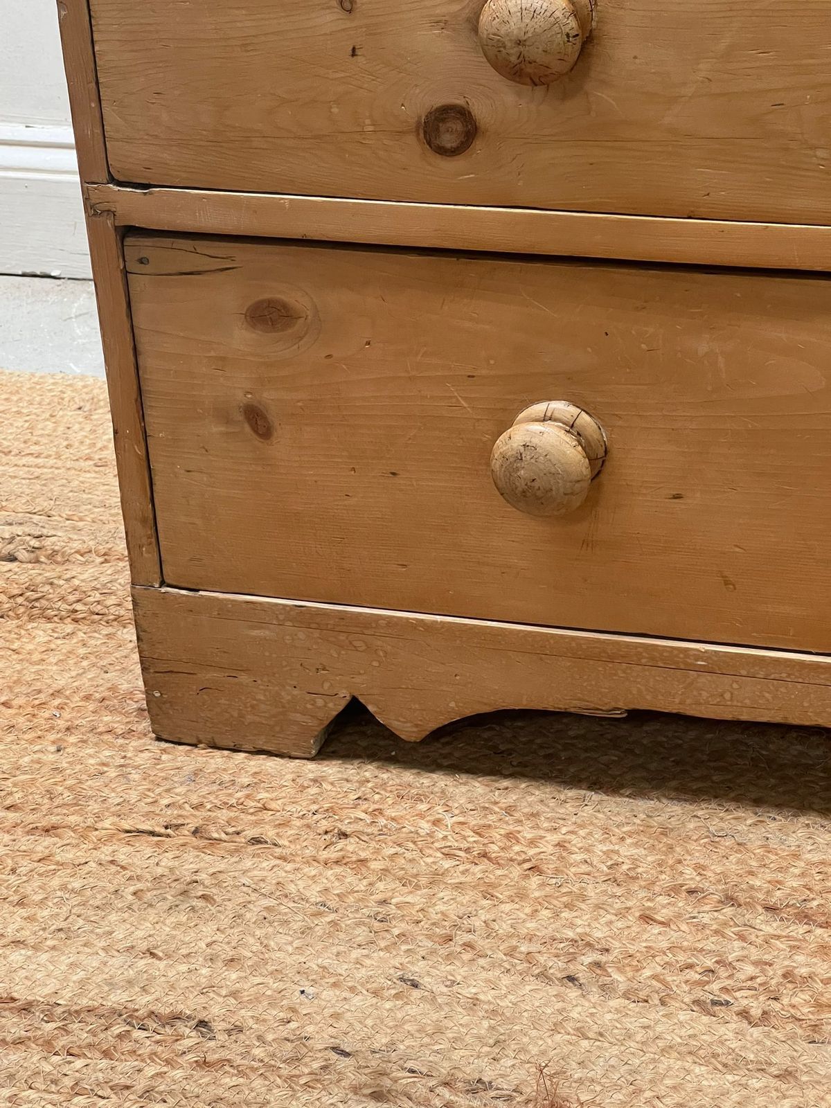 photo for sale Large Victorian Pine Chest Of Drwers