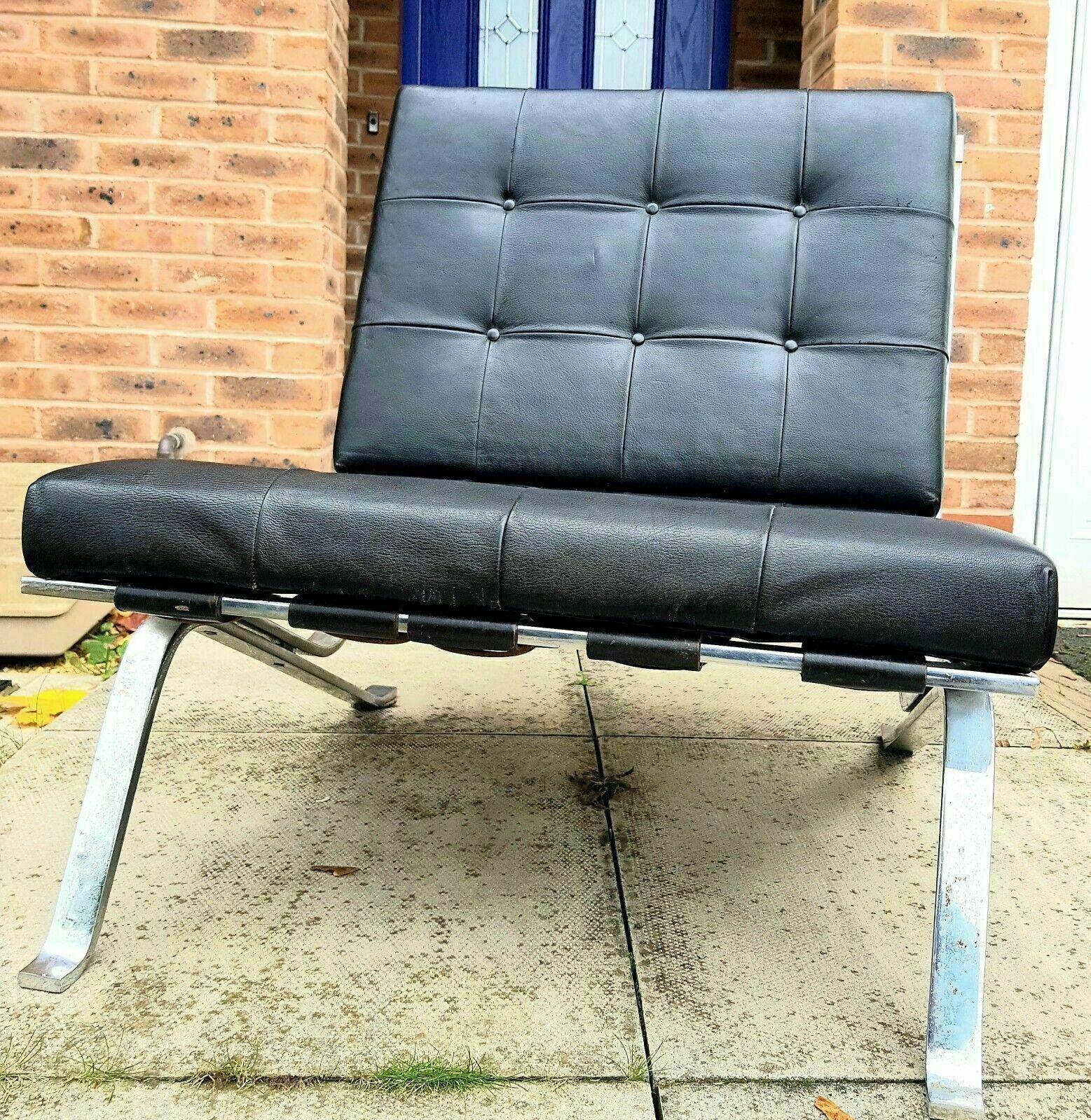 Mid Century De Sede Haussmann Rh 301 Lounge Chair Barcelona Chair photo 1395.0