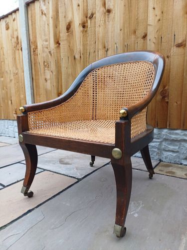 Regency Period Oak Bergere Library Chair Or Bedroom Chair Attributed To Gillows photo Furniture