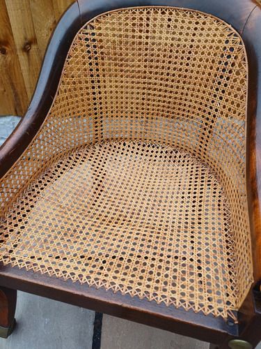 photo buy Regency Period Oak Bergere Library Chair Or Bedroom Chair Attributed To Gillows