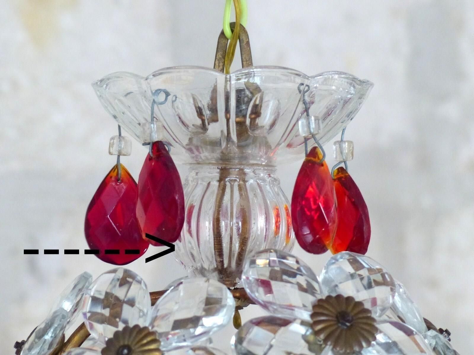 Pair Of Pretty Teardrop Shape Chandeliers By Maison Bagués Of Paris photo buy