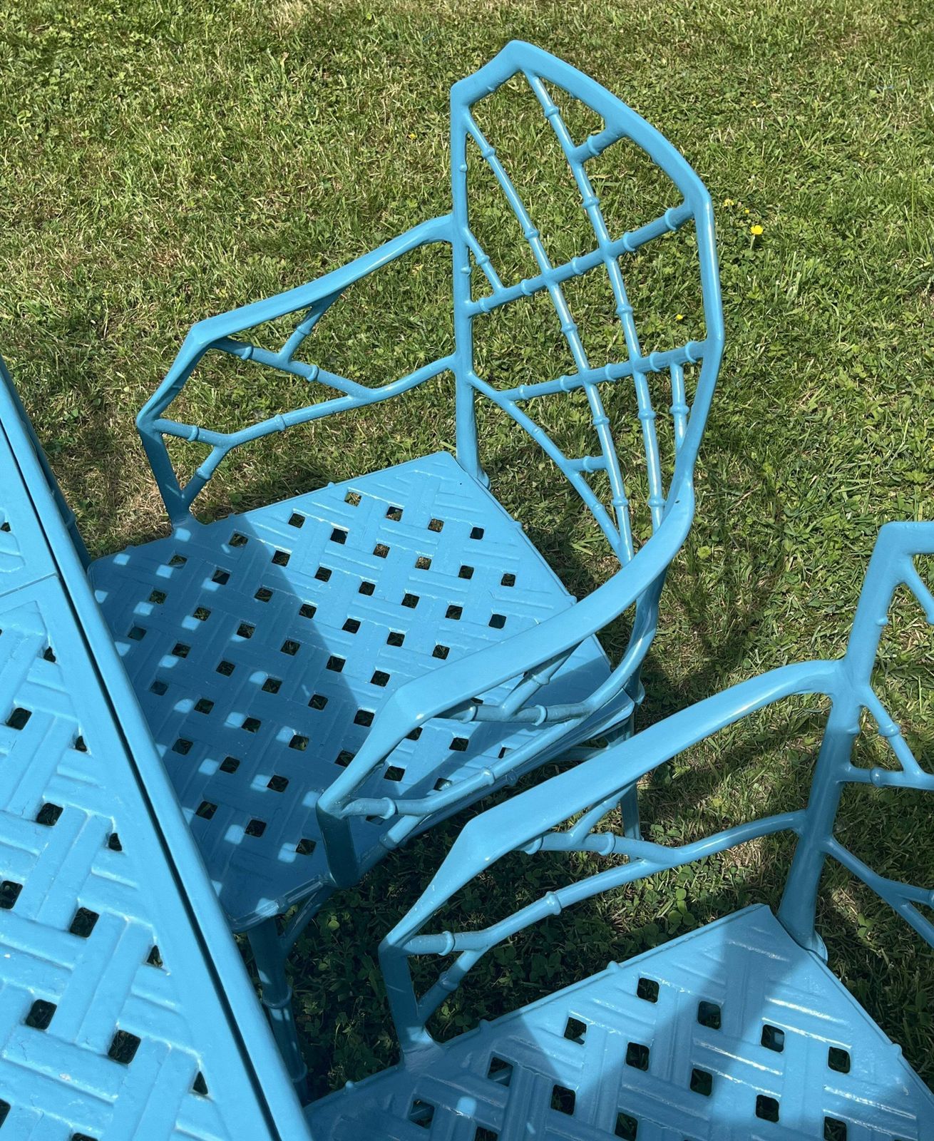 Mid Century   Faux Bamboo Garden Set photo furniture