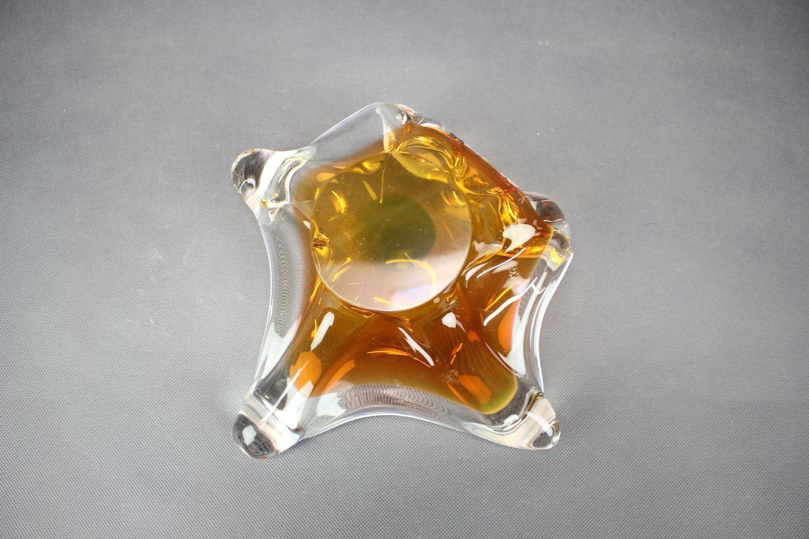 Mid-Century Tsjechisch kunstglas schaal van Josef Hospodka, jaren 1960 photo buy