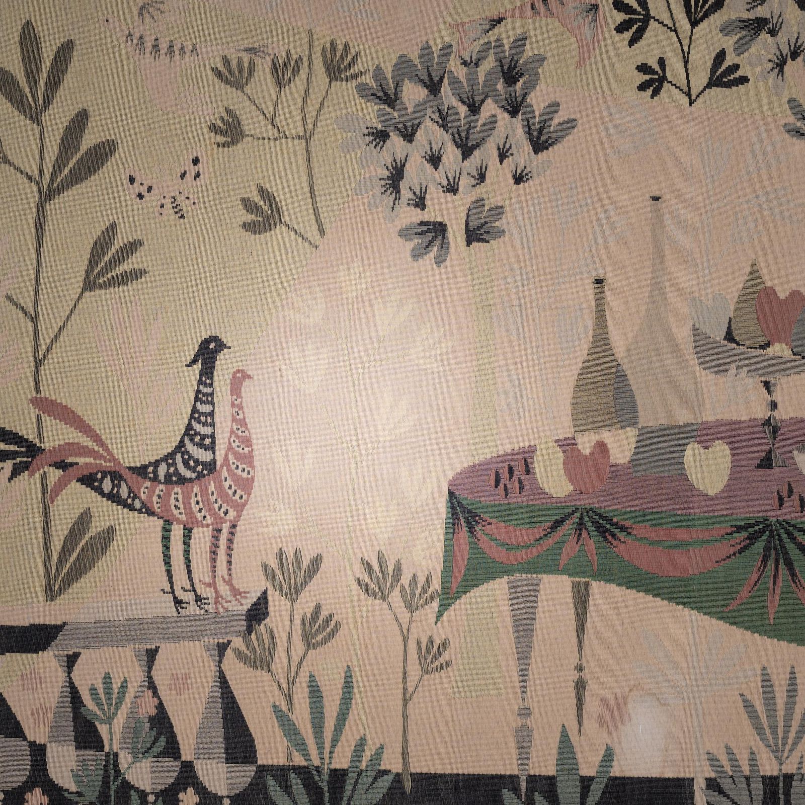 Le Déjeuner Wall Tapestry, Aubusson Style, Signed, 194x135 Cm photo buy
