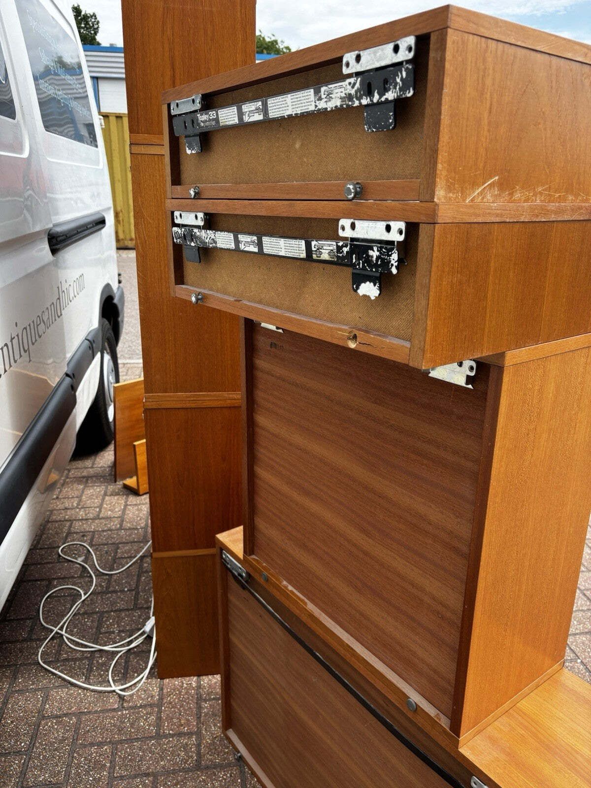 photo buy Mid Century 13 Pieces Of Floating Cabinets Display Cabinet, Shelves & Drawers