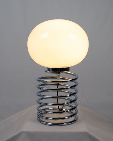 Chromed Spring Table Lamp In The Style Of Ingo Maurer, Made In France, 1970s photo buy