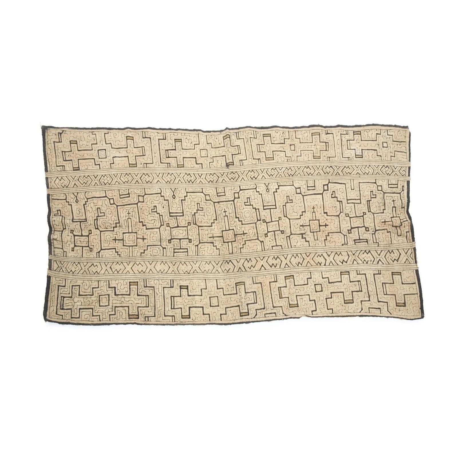 A 19th Century Peruvian Shipibo Embroidered Textile Fragment
