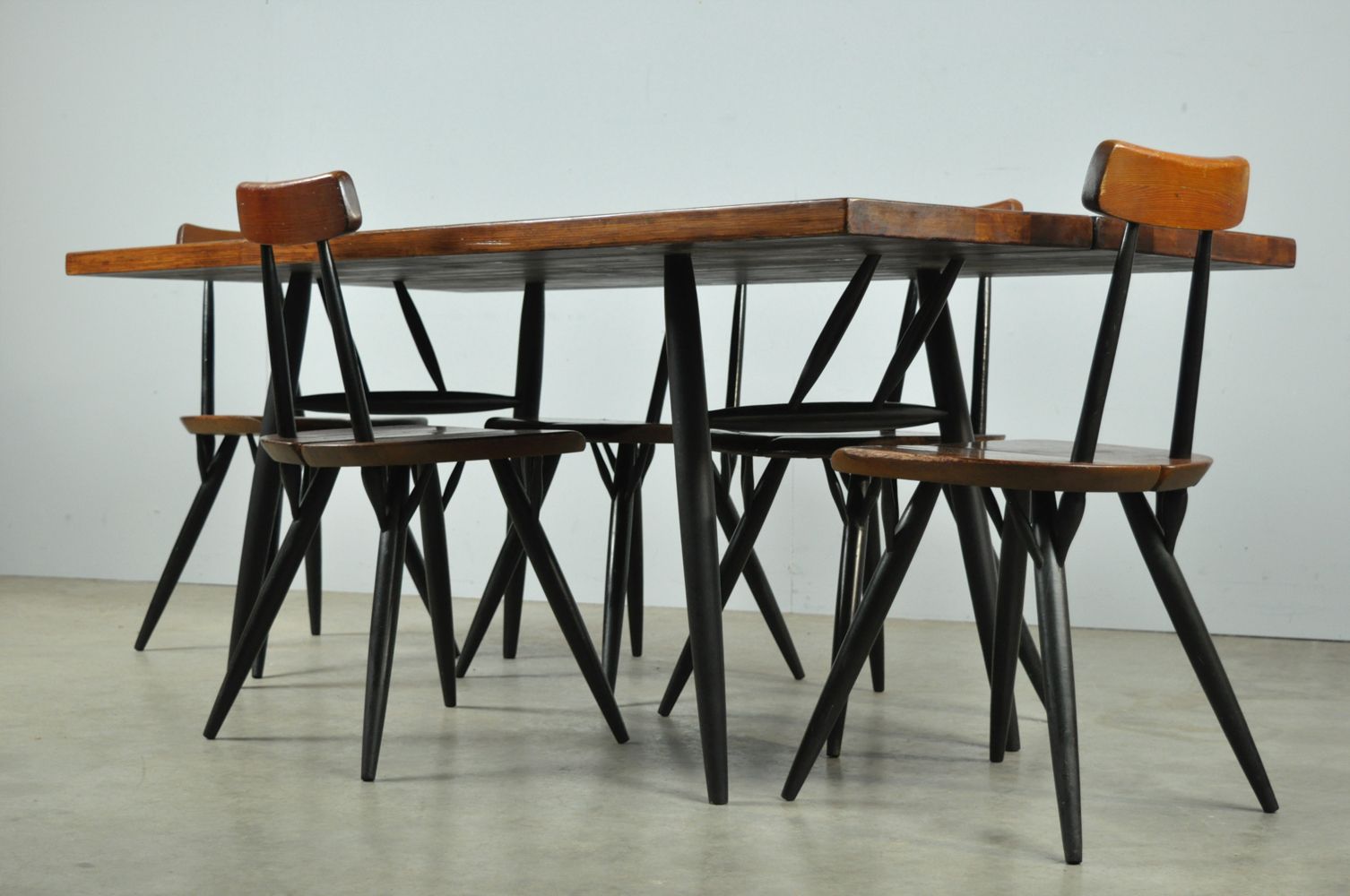 photo buy Tapiovaara Dining Table Chairs, Laukaan Puu, Finland 1950s