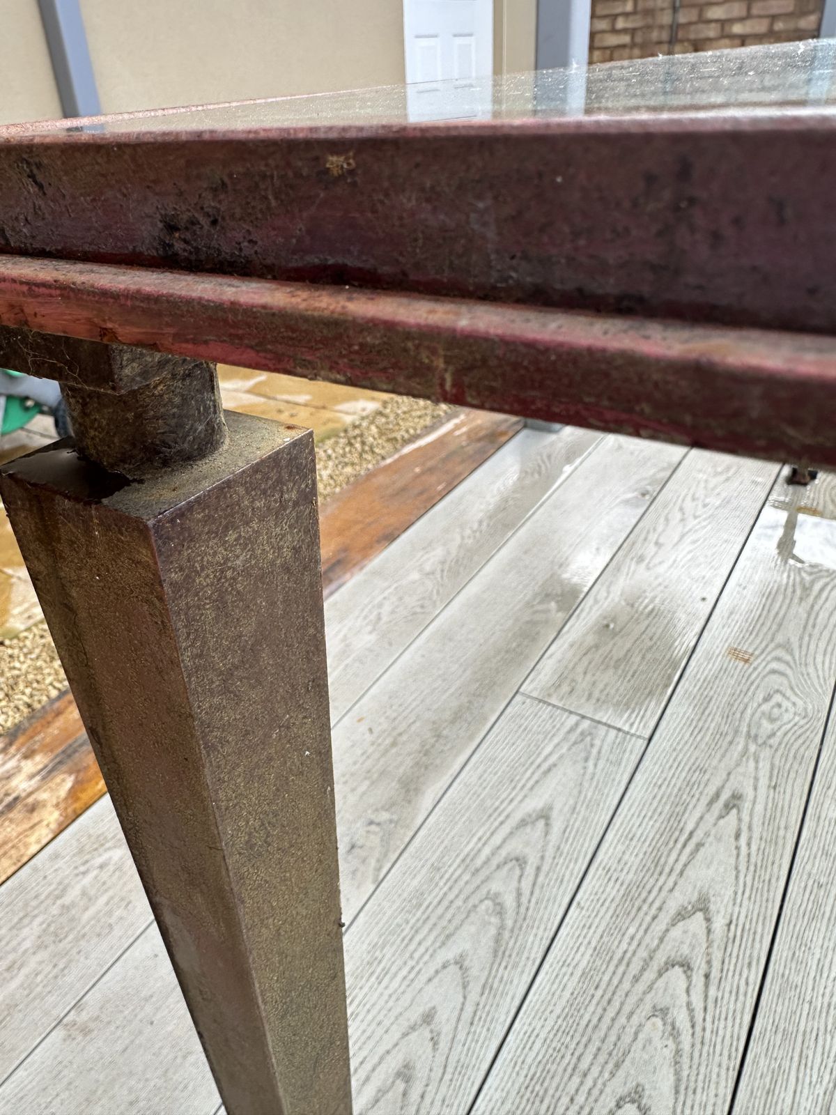 Metal And Glass Table photo buy