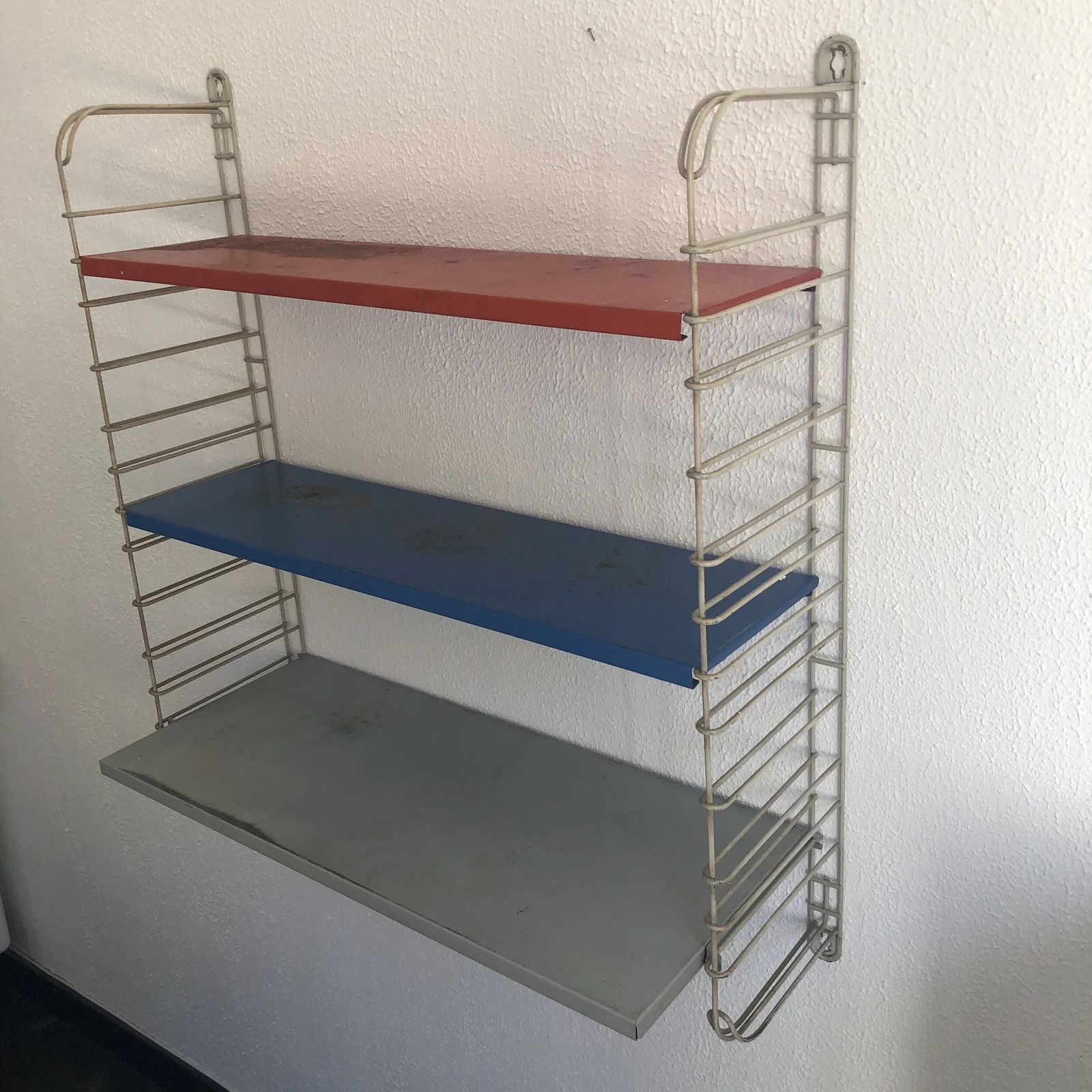 Vintage 1950s Tomado Shelf, Designed By A. Dekker   70 X 68 X 20 Cm