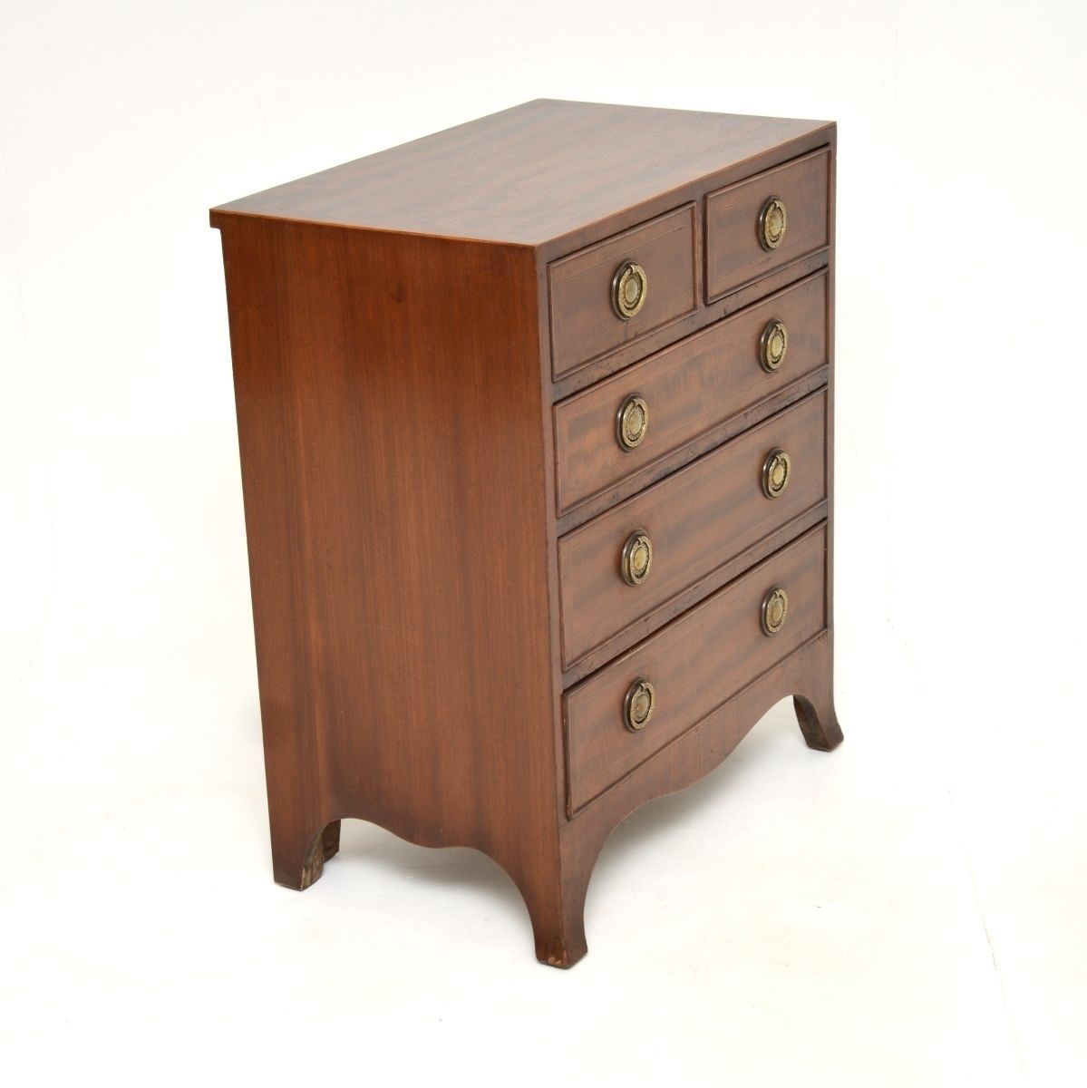 photo furniture Antique Inlaid Mahogany Chest Of Drawers