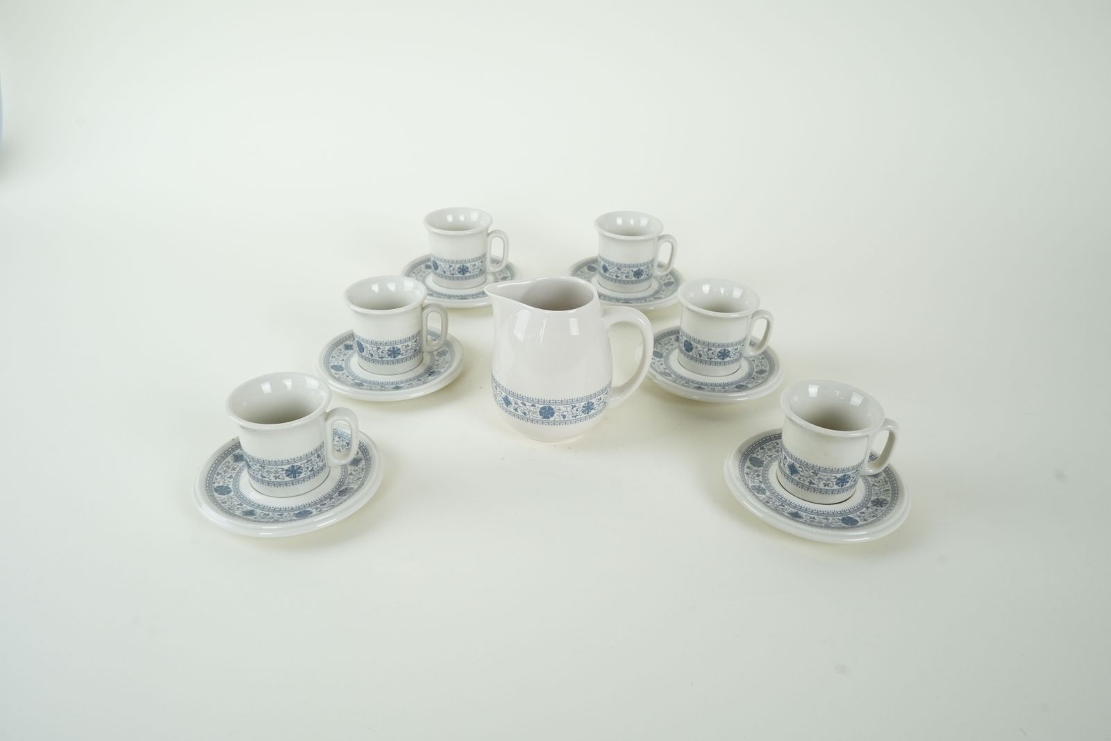 Theepot en kopjesset, Italiaans design, jaren 1970, Made In Italy photo Woonaccessoires