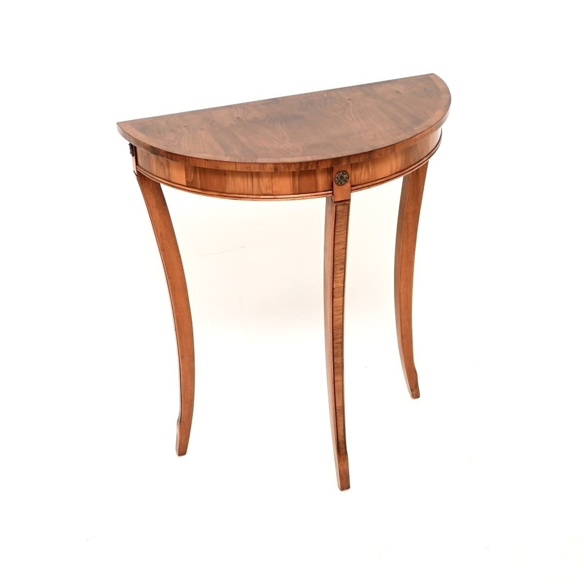 Antique Regency Style Yew Wood Console Table photo furniture