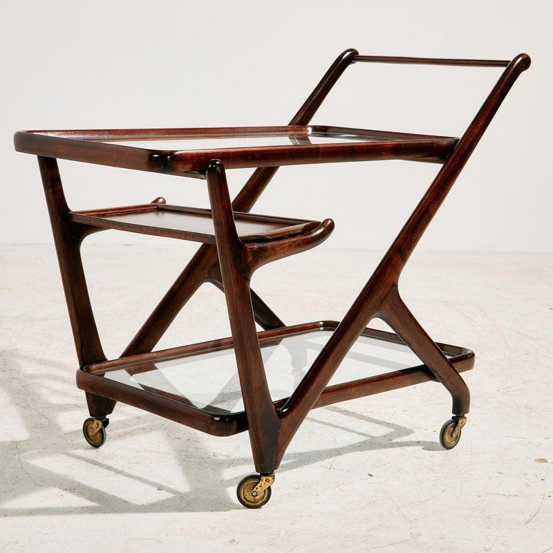 Alder Wood Trolley By Cesare Lacca For Cassina, 1950s photo Furniture