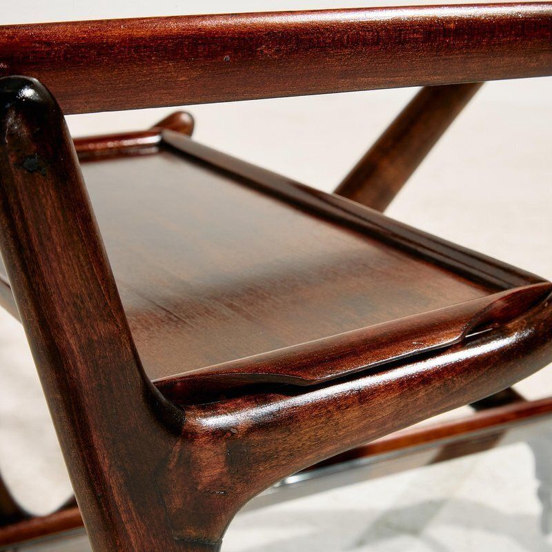 Alder Wood Trolley By Cesare Lacca For Cassina, 1950s photo vinterior