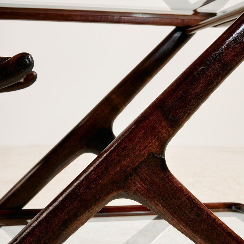 photo furniture Alder Wood Trolley By Cesare Lacca For Cassina, 1950s