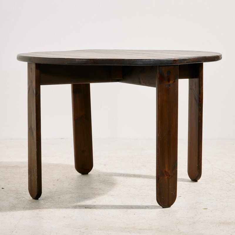 Hungarian Pine Dining Set By Mária Szedleczky, 1970s, Set Of 5 photo furniture