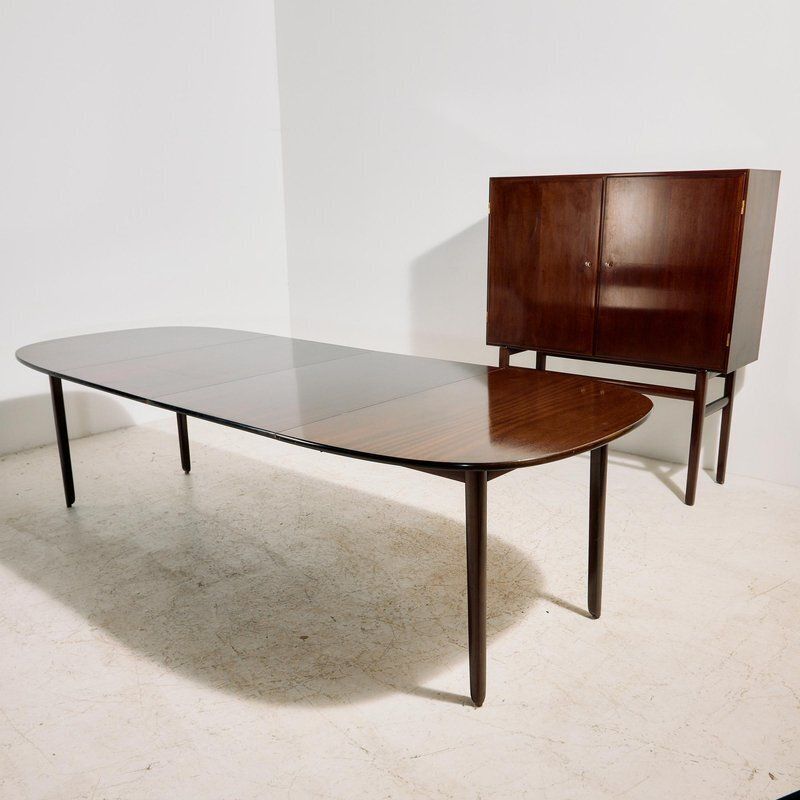 Rungstedlund Mahogany Dining Set By Ole Wanscher For Poul Jeppesen Møbelfabrik, 1960s, Set Of 8 photo Furniture