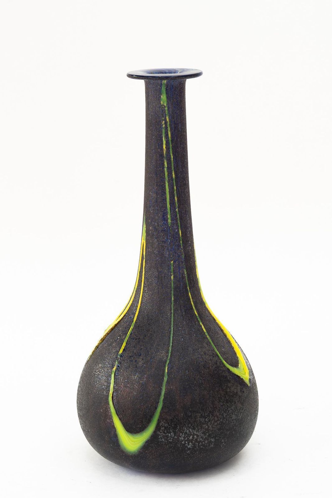 Glass Vase By Murano Italy Around 1970s photo vintage