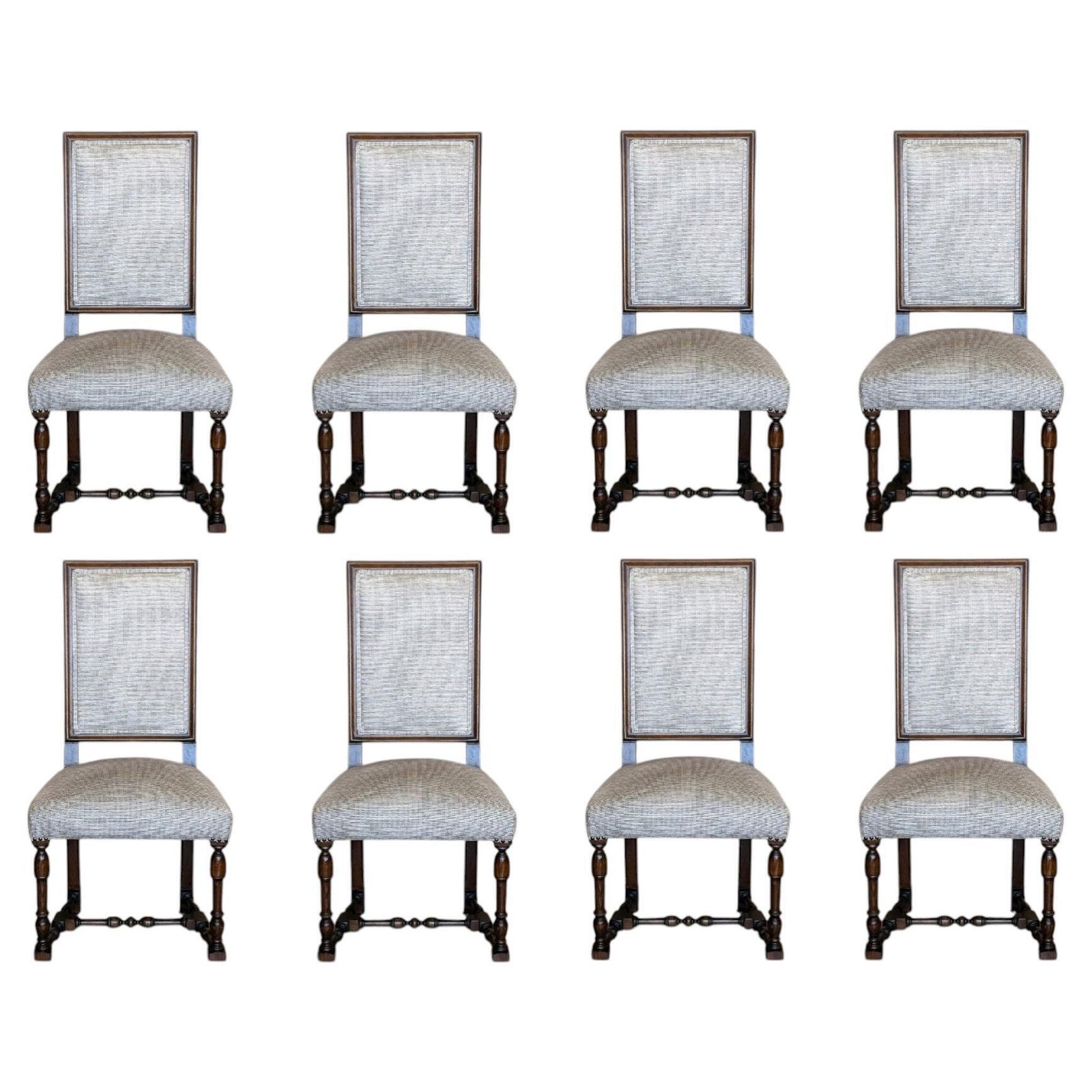 Wooden Dining Chair With Upholstered Seat And Backrest