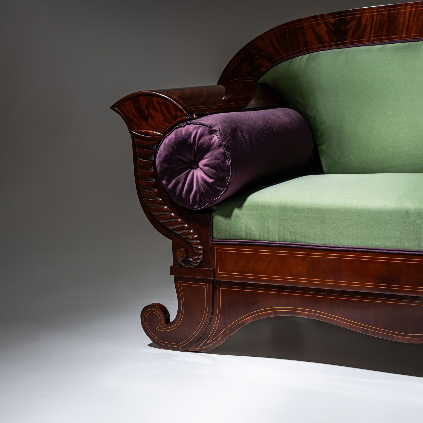Biedermeier Sofa In Mahogany, Northern Germany, Circa 1830 photo buy