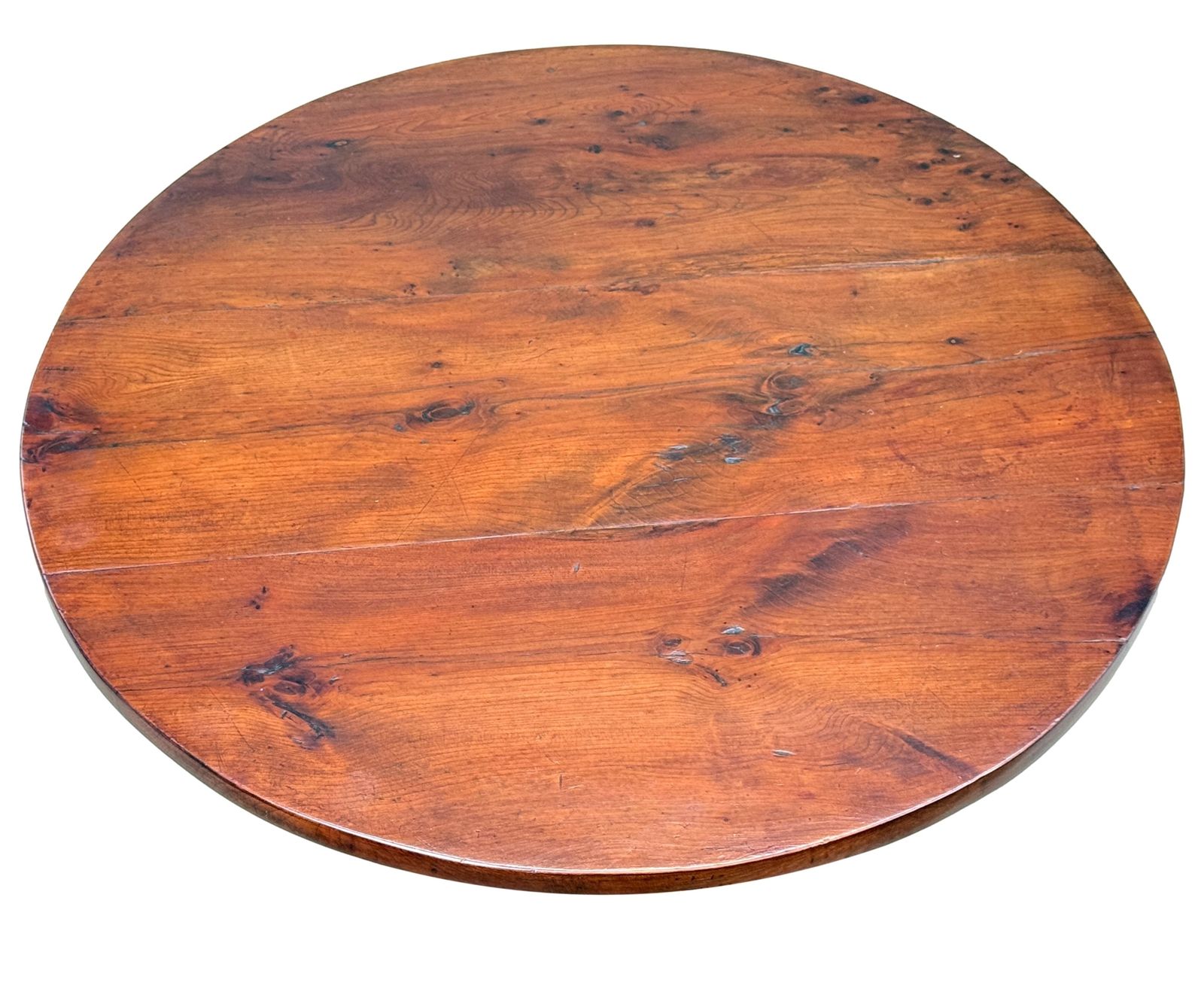 Rare 18th Century Georgian Solid Yew Wood Tripod Table (England, Circa 1750) photo for sale