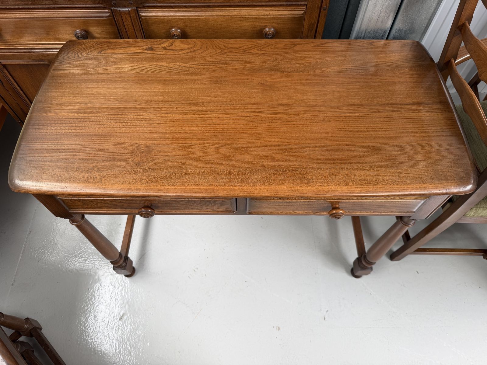 Ercol Golden Dawn Desk, 1960s, Elm photo furniture